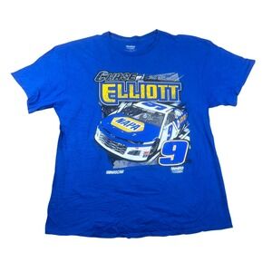 Hendrick Motorsports Chase Elliott NASCAR NAPA 9 Blue Graphic T-Shirt Mens XL